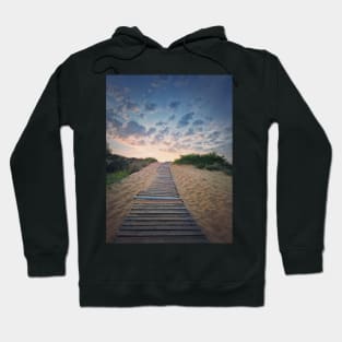 footpath through the sand Hoodie